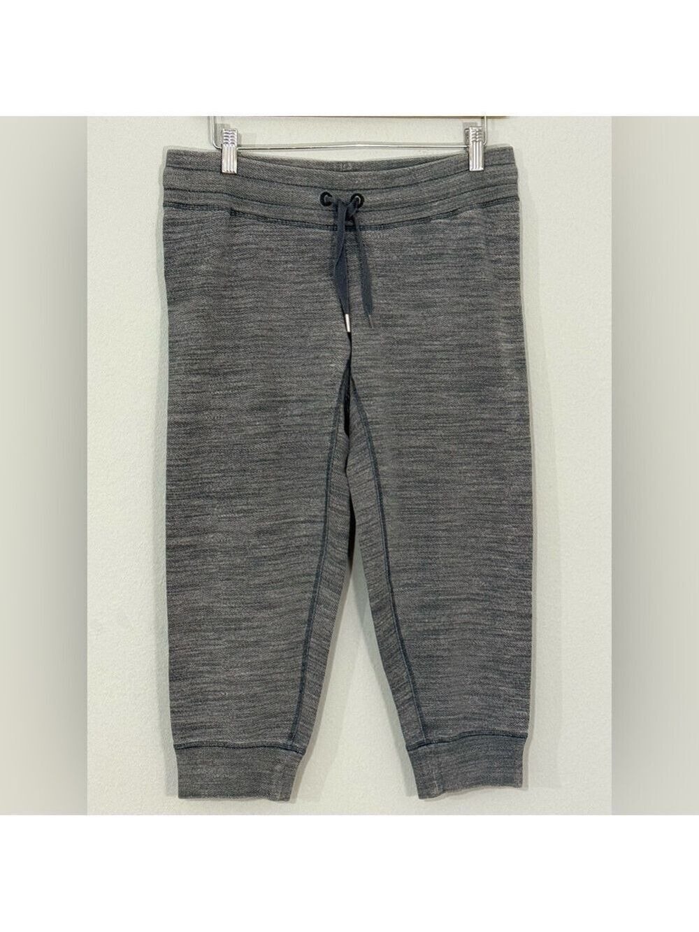 Lululemon Tea Lounge Crop Commuter Denim Fossil Coal Sz 6 Jogger